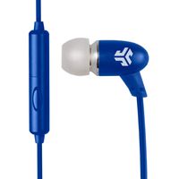 JLab Audio Comfort Petite high-performance earbuds, blissfully slim, soft rounded shape, ultra-compact titanium micro drivers Headphones, GUARANTEED FOR LIFE - Blue