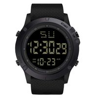Sports Watch,Hot Sale! Fashion Men LED Digital Date Military Sport Rubber Quartz Watch Alarm Waterproof(Black)