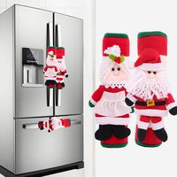 YunZyun Christmas Refrigerator Door Handle Cover Kitchen Appliances Glove Protector (Multicolor)