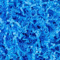 Crinkle Cut Paper Shred Filler (1/2 LB) for Gift Wrapping & Basket Filling - Light Blue | MagicWater Supply