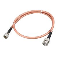 uxcell Low Loss RF Coaxial Cable Connection Coax Wire RG-142 BNC Male to Mini UHF Male 90cm