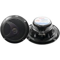 PYLE PLMR60B 6.5" Dual-Cone Marine Speakers (Black)