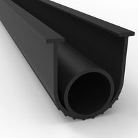 BOWSEN Garage Door Seals Bottom Weatherproof Weatherstrip Rubber Replacement Black 5/16 Inch T-End,16ft Long