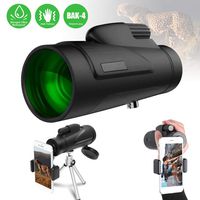 Monocular Telescope, 12X50 HD High Power Prism Monocular with Smartphone Mount Adaptor Tripod Waterproof Fog-Proof Shockproof Scope BAK4 Prism FMC for Outdoor Bird Watching Camping Hiking (mode1)