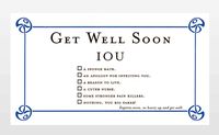 Get Well IOU card