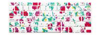 HRH Silicone Keyboard Cover Skin for MacBook Air 13,MacBook Pro 13/15/17 (with or w/Out Retina Display, 2015 or Older Version)&Older iMac USA Layout,Celadon Porcelain Flowers