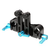Fotga DP500 III Metal Lens Support 15mm Rail Rod Clamp Railblock Mount for Follow Focus Dslr Baseplate Rail Rod Rig System Cameras Camcorders Telephoto Lens