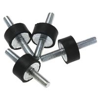4 x M6 Anti Vibration Rubber Bobbin Mounts 20x10MM Male Boat Car Damper