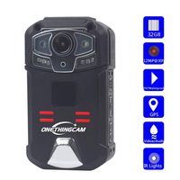 ONETHINGCAM Model DSJ-Z13 2 inch Screen Body Worn Camera Full HD 1296P 30fps 32G Police Camera with 125 Degree Wide Angle Lens Night Vision & GPS