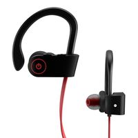 Bluetooth Headphones w/Mic Wireless Noise Cancelling Earphones, TechFaith IPX7 Waterproof HD Stereo Sweatproof Earbuds for Gym Running Workout 8 Hour Battery Headphones (Infrared)