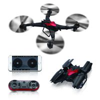 Sproutoy Drone for Beginners with Camera WiFi FPV 4CH 6-Axis Gyro RC Quadcopter With Headless Mode One Key Return Mode Function RTF (Black)