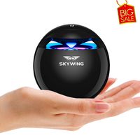SKYWING SoundAce S5 Bluetooth Portable Speaker V5.0 with 5W 360° HD Sound,15H Playtime,TF Card,LED Light Show,TWS, for iPhone,Samsung,Smart Devices and Party & Home,Black [Portable Case Included]