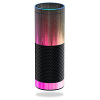 MightySkins Skin Compatible with Amazon Echo/Amazon Echo Plus wrap Cover Sticker Skins Rainbow Wood