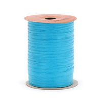 Berwick Offray Matte Turquoise Raffia Ribbon, 1/4'' Wide, 100 Yards