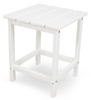 POLYWOOD ECT18WH Long Island 18" Side Table, White