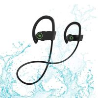 U8 ,black Bluetooth Headset, Sweatproof Wireless, Earbuds Stereo, Wireless Earbuds Compatible with iPhone XS X 8 Plus 8 Plus 7 and Samsung Bluetooth Headphones