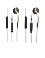 iFROGZ Ear PollutionPlugz IFPLGM-SV0 - Earbuds with MIC - Gold/Tan - incl. 3 Pairs of Ear Bud Tips in Sizes S/M/L (2 Pack)