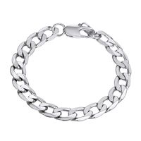 Stainless Steel Chain Bracelets Trendy Stacking Layering Curb Chain Cuban Link Bracelet Men Women Jewelry Fathers Day Gift
