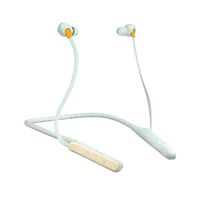 JAM Tune In Bluetooth Neckband Style Headphones  30 ft. Range, 12 Hour Playtime, Hands-Free Calling, Sweat and Rain Resisitant IPX4  Workout Earbuds Cream Soda