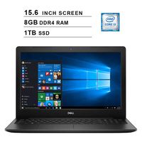 2020 Newest Dell Inspiron 15 3583 15.6 Inch Laptop (8th Gen Intel Core i3-8145U up to 3.9GHz, 8GB DDR4 RAM, 1TB SSD, Intel UHD 620, WiFi, Bluetooth, HDMI, Windows 10) (Black)