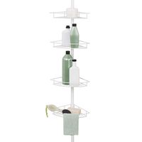 Zenna Home Pole Shower Caddy, White