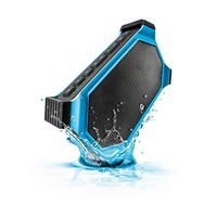 ECOXGEAR EcoSlate Rugged and Waterproof Wireless Bluetooth Speaker (e-Blue) (Renewed)