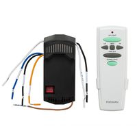 Universal Ceiling Fan Remote Control and Receiver Complete Kit with Up Down Light Replace Hampton Bay UC7078T UC7067RC L3H2010FANHD Fan-HD6 FAN-28R-Pikeman