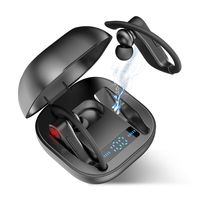 Wireless Earbuds Headphones, ACADGQ Bluetooth 5.0 Headphones with Ear Hook and Charging Case LED Battery Display, Wireless Sports Earphones with TWS Stereo HiFi Sound