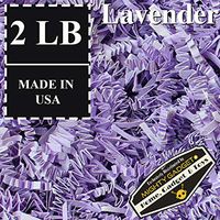 Mighty Gadget (R) 2 LB Lavender Crinkle Cut Paper Shred Filler for Gift Wrapping & Basket Filling