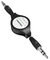 Fosmon 3.5mm Retractable Aux Cable Auxiliary Audio Cord for HTC One M8 / M9 2015, Desire 820/816/610/510/eye