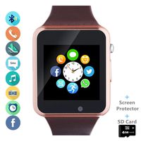 Smart Watch, Smartwatch Phone with SD Card Camera Pedometer Text Call Notification SIM Card Slot Music Player Compatible for Android Samsung Huawei and iPhone (Partial Functions) for Men Women Teens