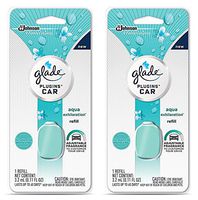Glade Plugins Car Refill - Aqua Exhilaration - Net Wt. 3.2 mL (0.11 FL OZ) Per Refill - Pack of 2 Refills