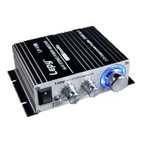 Lepy LP-V3s Hifi Stereo Power Digital Amplifier with 3.5mm Audio Input for iPhone Computer MP3 (Black)