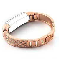 Fitbit Alta Band, Newest Premium Replacement Accessory Metal Watch Bands Bracelet Strap for Fitbit Alta (No Tracker) (Style D: Rose Gold)