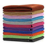 Cooling Towel Ice Towel for Neck Instant Cooling Chilly Towel for Men Women Kids Super Absorbent Microfiber Towel for Athletes Workout Sports Fitness Gym Running Camping Set 4 Pack Colour Random