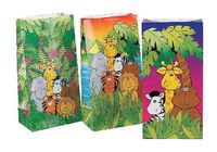 ZOO ANIMAL PAPER BAGS - Party Supplies - 12 Pieces