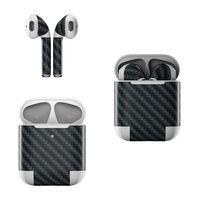 Skin Decals for Apple AirPods - Carbon - Sticker Wrap Fits 1st and 2nd Generation