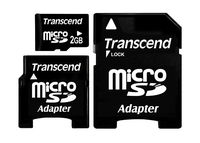Transcend 2GB Microsd with 2 Adapter(Mini & Sd)