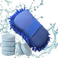 APMIX 6PCS Car Windshield Clean Washer Tablets,Auto Windscreen Cleaner Car Side Rear Window Cleaning Solid Wiper Cleaning Tool
