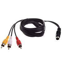 EDT-7 PIN S-Video to 3 RCA TV Cable