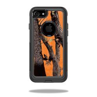 MightySkins Protective Vinyl Skin Decal Compatible with OtterBox Commuter iPhone 7 Case wrap Cover Sticker Skins Orange Camo