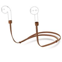 AMANECER Genuine Leather Rope Connector for AirPods Bluetooth Headset Connector, Anti-Lost Device