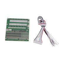 Liukouu 30A 16S 48V LiFePO4 60V Lithium Polymer Battery BMS Protection Board with Balancing
