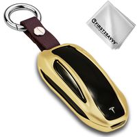 First2savvv Alumium Hard Keyless Remote Key Fob Flip Key Protection Case Cover For Tesla Model X CAR-YS-Model X-15