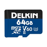 Delkin DDMSDB190064 Devices 64GB Prime microSDXC UHS-II (U3/V60) Memory Card