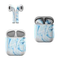 Skin Decals for Apple AirPods - Azul Marble - Sticker Wrap Fits 1st and 2nd Generation