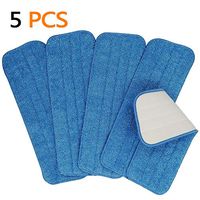 Microfiber Mop Replacement Heads,Wet/Dry Mops Floor Cleaning Pads Compatible with Bona Floor Care System 5 Pack