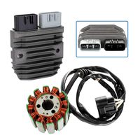 OCPTY Kit Magneto Stator Regulator Rectifier Fit for 2006-2015 Yamaha FZ1 2010 Yamaha FZ1 Team Yamaha 2011-2013 Yamaha FZ8 2015 Yamaha FZS1 2002-2008 Yamaha YZF-R1 2D1-81410-00-00 Stator & Rectifier