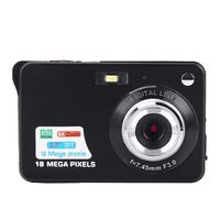 Mini Digital Camera, 1080P HD 2.7" LCD Screen 8X Digital Zoom 18MP 30fps Video Camera for Kids Children Gift(Black)