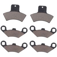 MOTOKU Front & Rear Brake Pads for Polaris Sportsman 500 4x4 HO Scrambler 400 Trail Blazer 250